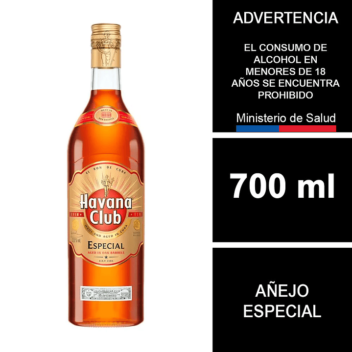 Ron Havana Club Añejo Especial 700 cc 1