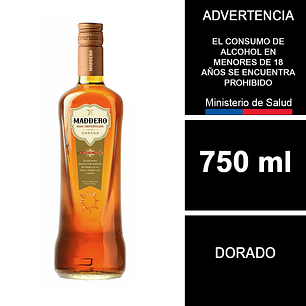 Ron Madero Dorado Añejo 750cc