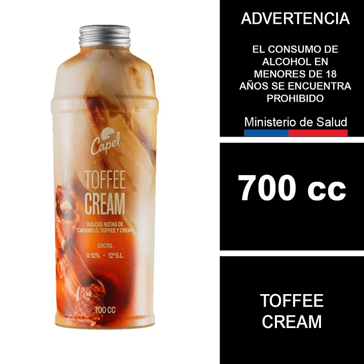 Cóctel Capel Toffe Cream 700 cc 1
