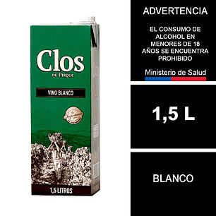Vino Clos De Pirque Blanco 1,5 L 