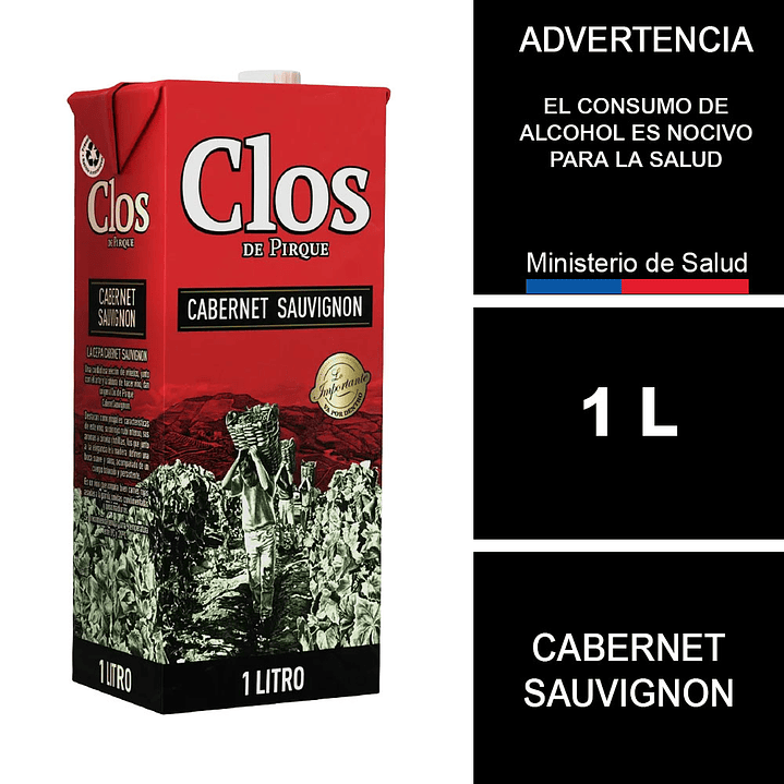 Vino Clos De Pirque Cabernet Sauvignon 1 L  1