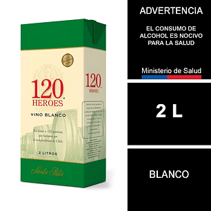 Vino Blanco Santa Rita 120 Caja 2 L
