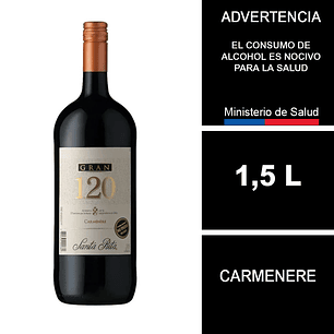 Vino Gran 120 Santa Rita Carmenere 1,5 L