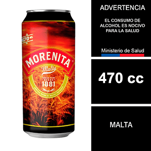 Cerveza Morenita Malta 470 cc