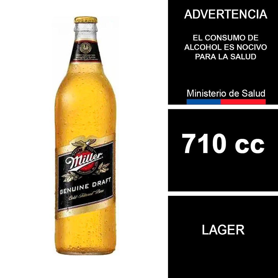 Cerveza Miller 710 cc 1