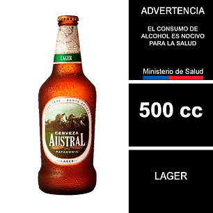 Cerveza Austral Lager 500 cc