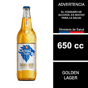 Cerveza Lager Golden Botella 650 ml