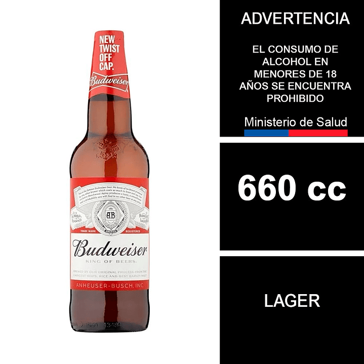 Cerveza Lager Botella, 660 ml 1