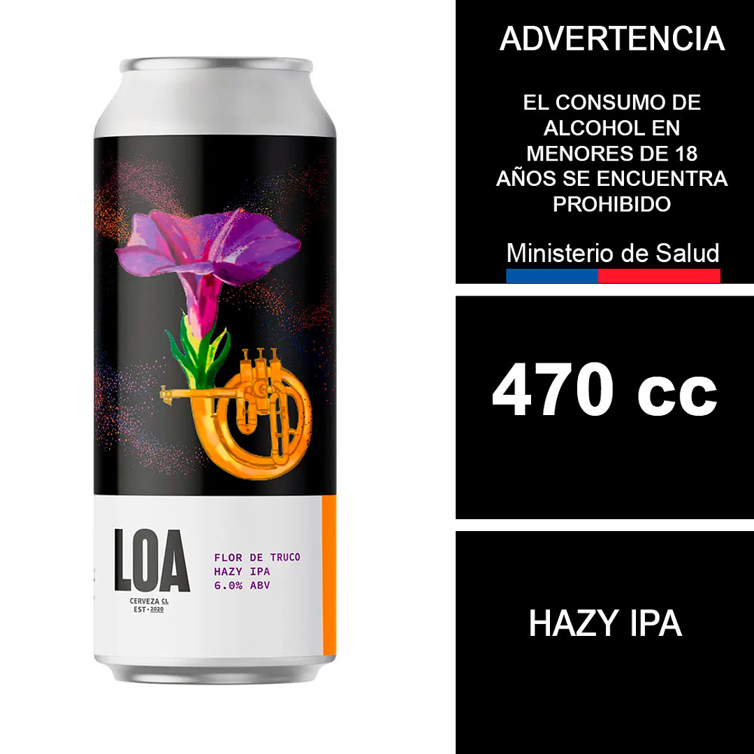 Cerveza Loa Flor de Truco Hazy IPA 470cc 1