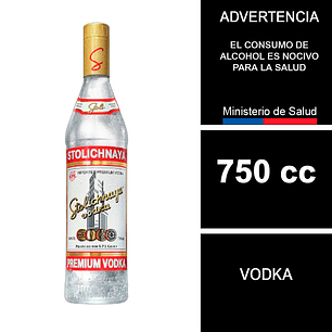Vodka Stolichnaya 750 cc