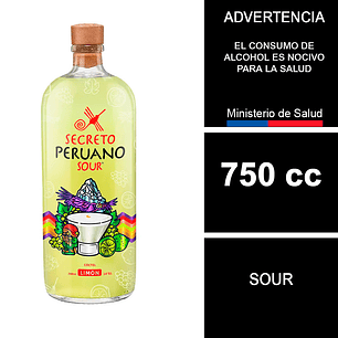 Secreto Peruano Sour Limón 700 Cc