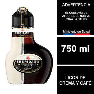 Licor crema Sheridan's 750 ml.