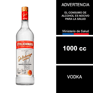 Vodka Stolichnaya 1000 cc