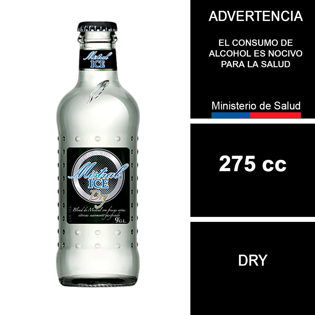 Cóctel Mistral Ice Dry 9° Botella 275cc 1