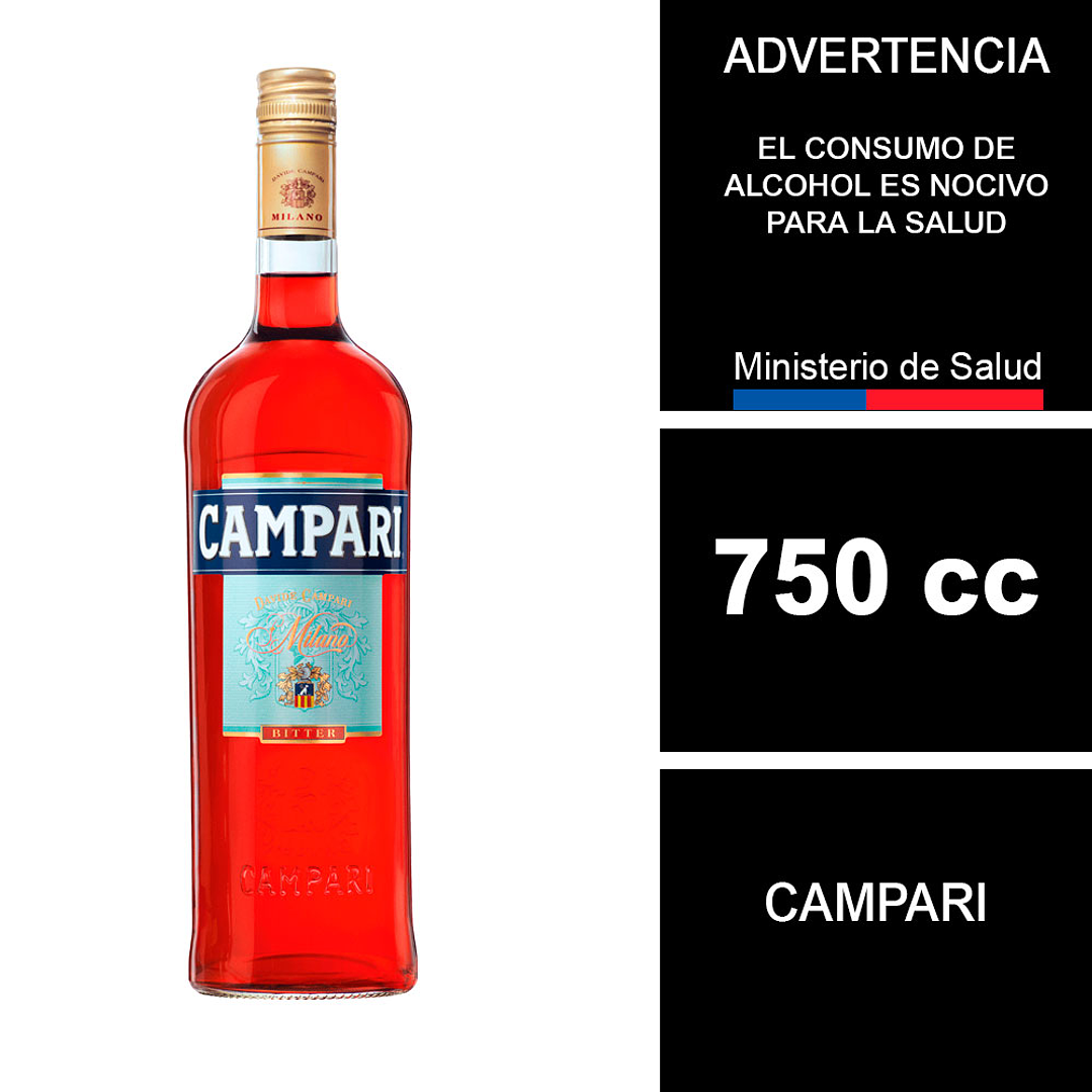 Licor Campari Bitter 750 cc 1