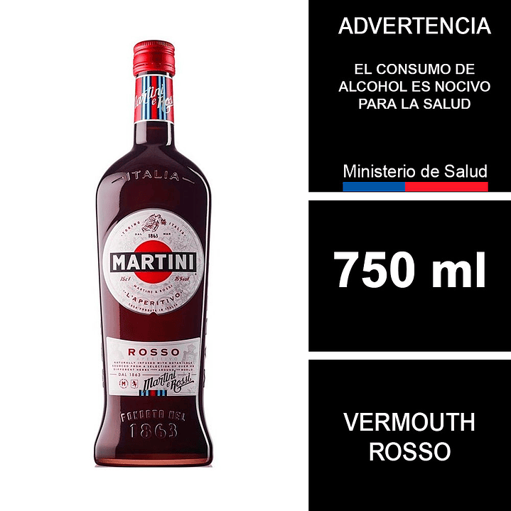 Vermouth Martini Rosso 750 cc 1
