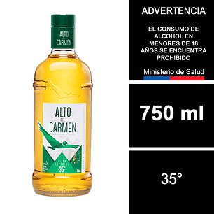 Pisco Alto Del Carmen Especial 35° 750 Cc