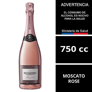 Espumante Riccadonna Moscato Rose 750cc