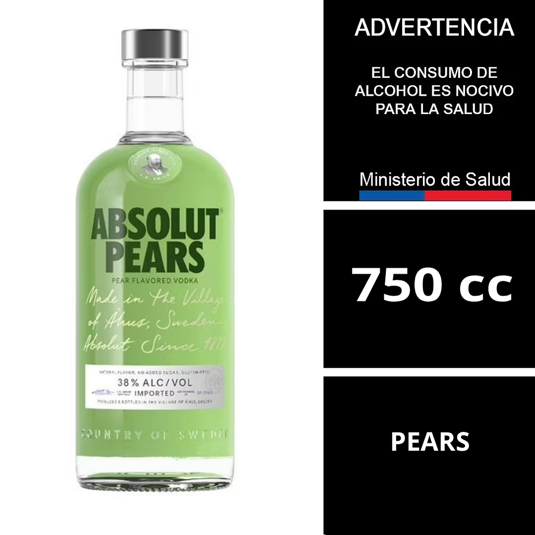 Vodka Absolut Pears 750 cc 1