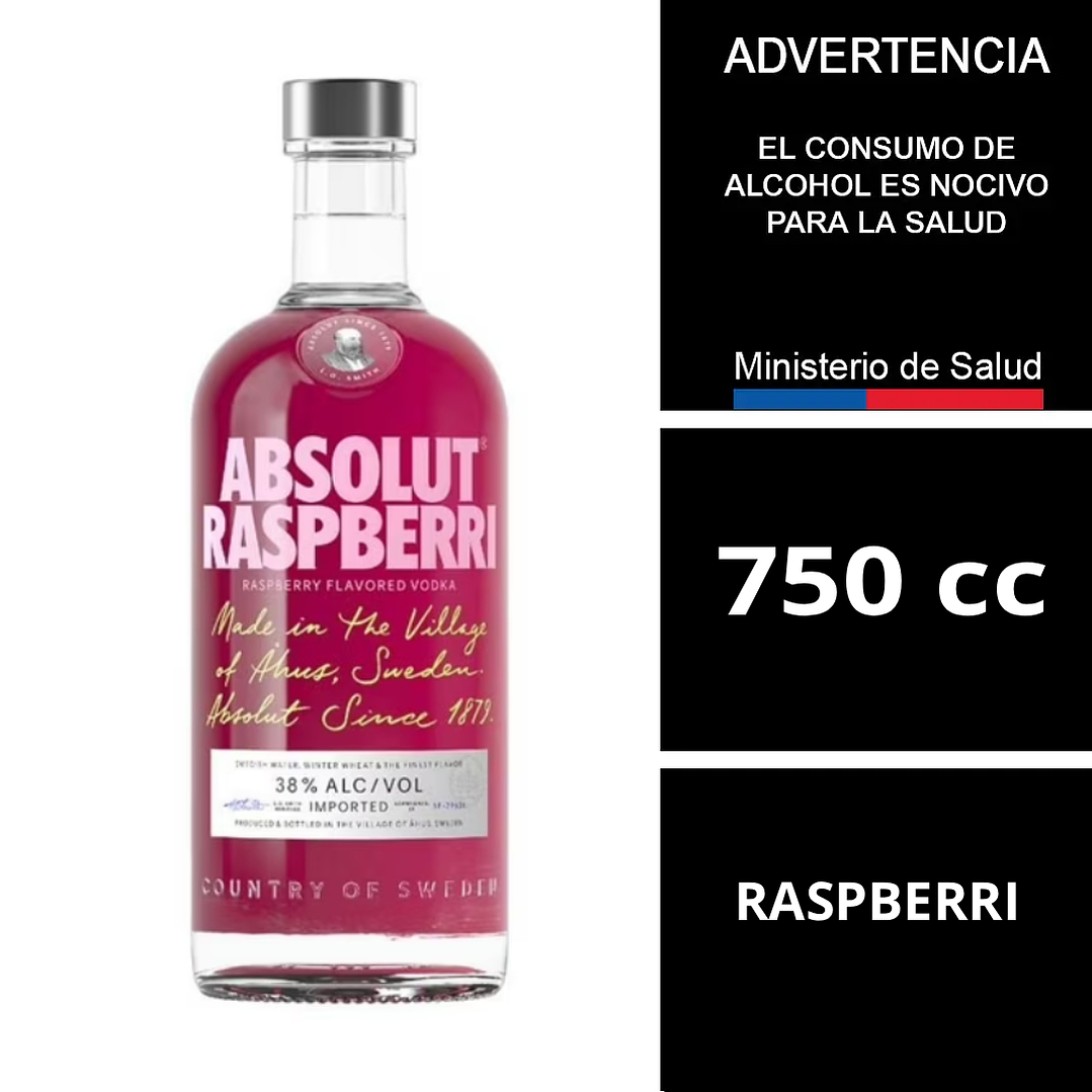 Vodka Absolut Rasberri 750 Cc 1