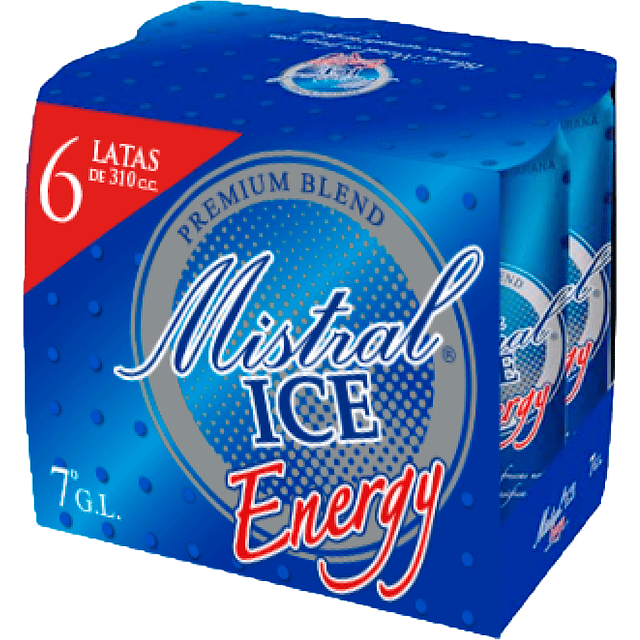 MISTRAL ICE ENERGY X6 latas de 310 cc