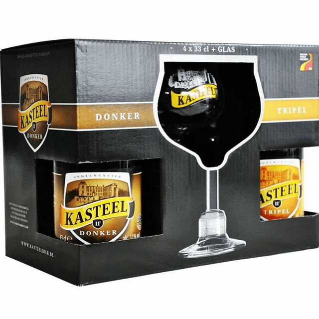 Pack Kasteel 4 Botellas + Copa