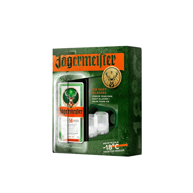 Jägermeister 700cc + Molde de Hielo para Shots