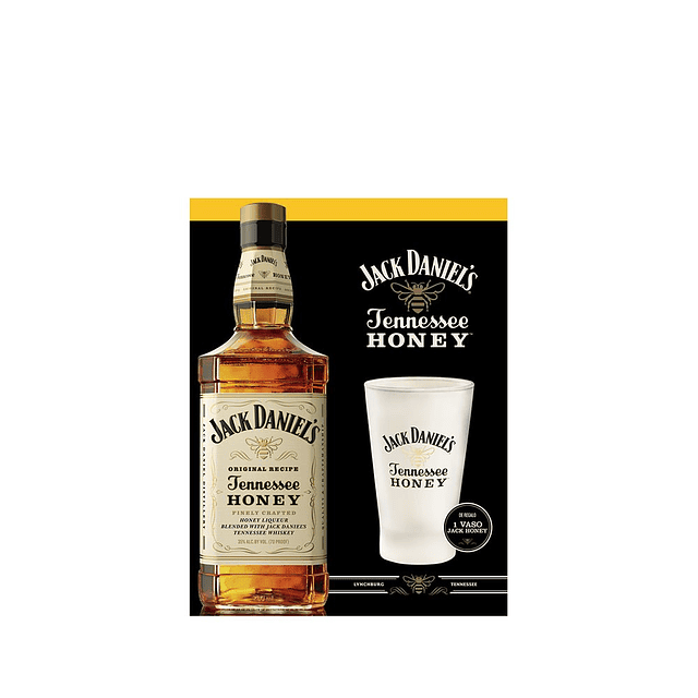 Whiskey Jack Daniel's Honey 750cc + Vaso
