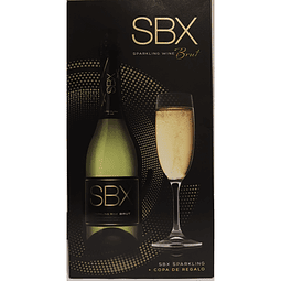 Espumante SBX Brut 750cc + Copa de Regalo