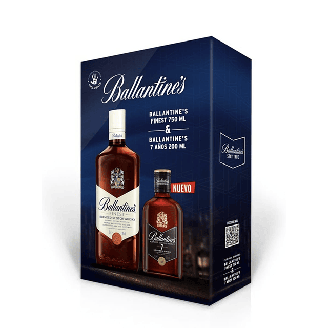 Pack Ballantines Finest 750 cc + Ballantines 7 years 200 cc
