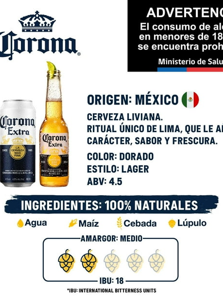 Pack Corona 355ml Botellín x6 4