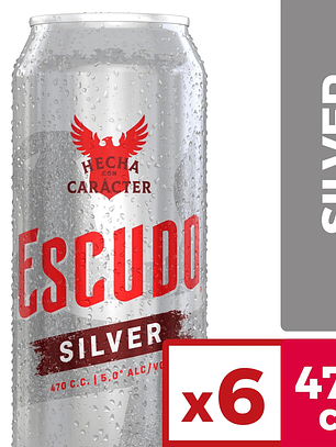 Pack Escudo Silver 473ml Lata x6