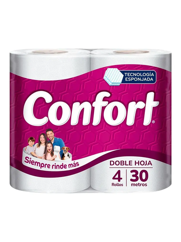 Confort Doble Hoja Paquete X4 1
