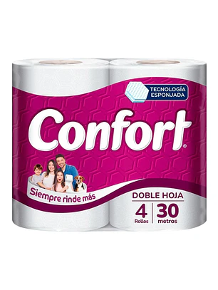 Confort Doble Hoja Paquete X4