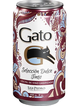 Gato Lata Dulce Tinto 350Ml