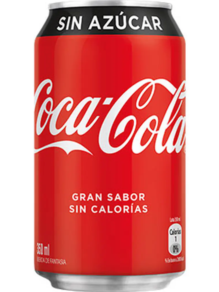 Cocacola Sin Azucar 350Cc Lata 1