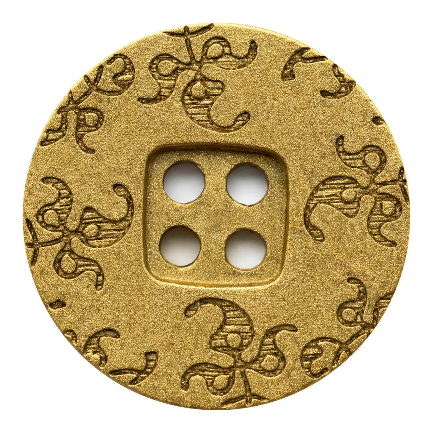 Botón de Poliéster para Pantalón Metalizado Bronce y Plata G27 Set de 10 UND 2