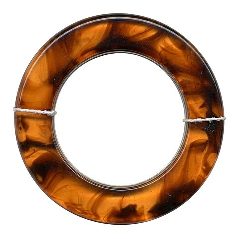 Argolla de Poliéster Moldeado #10 Interior 3,3cm Exterior 5,2cm