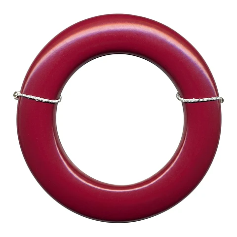 Argolla de Poliéster Moldeado #12 Interior 5,4cm Exterior 7cm