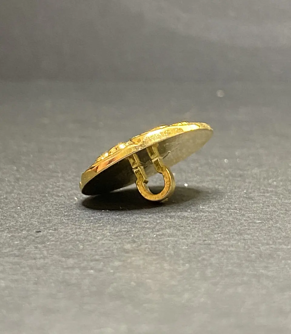 Botón Metalizado Dorado de Poliéster Fantasía en Sets de 10 Unidades 3