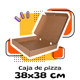 Caja Pizza 38x38cm 50 Uni. Kraft