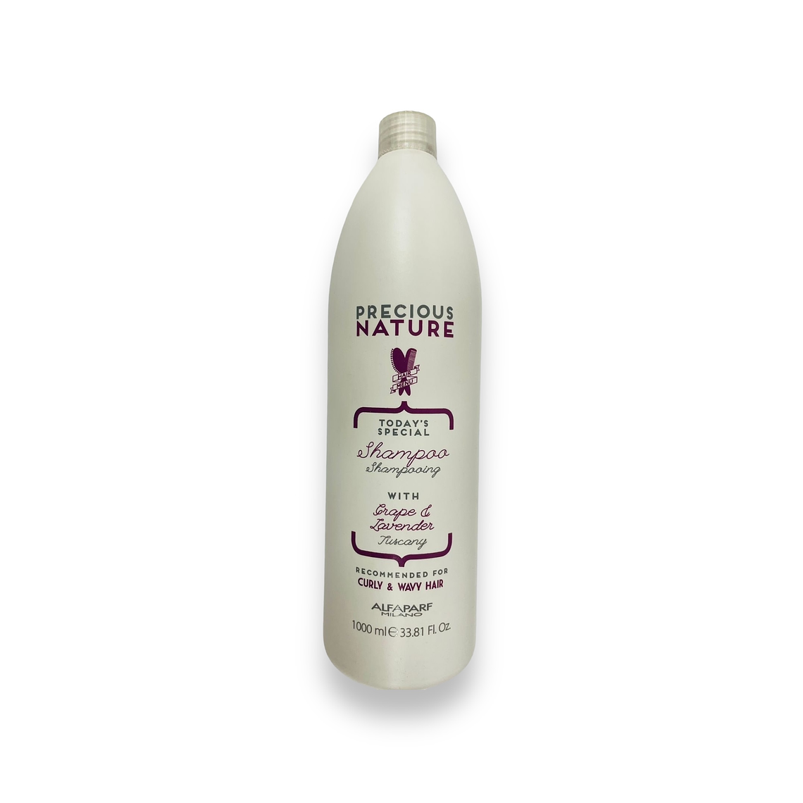 Precious Natura Alfaparf Shampoo Cabello Rizado y Ondulado 1000 ml 1