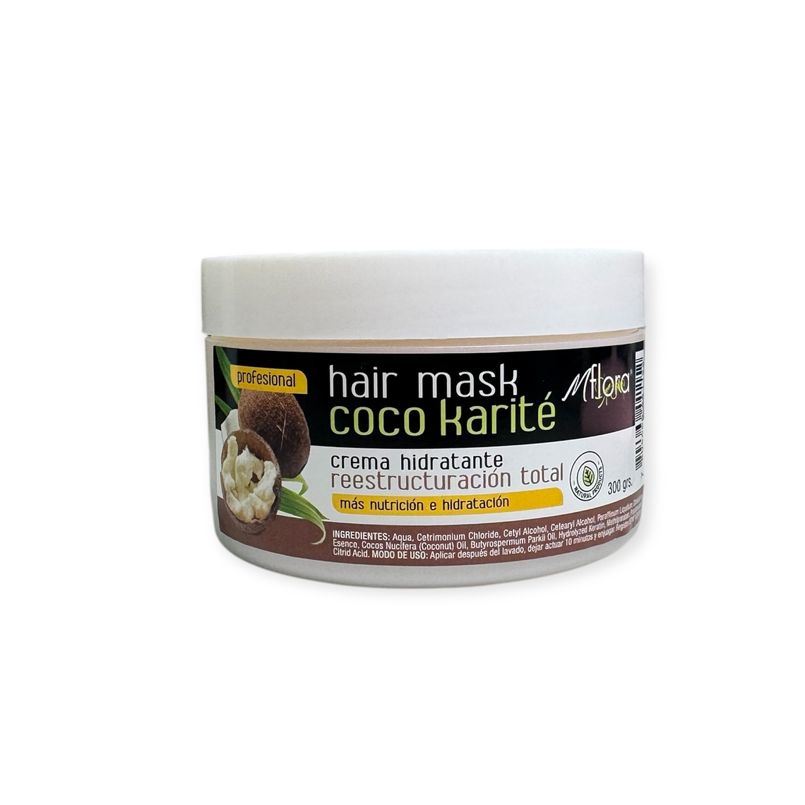 Mflora Mascarilla Reestructuración Total Coco Karite 300 ml  1