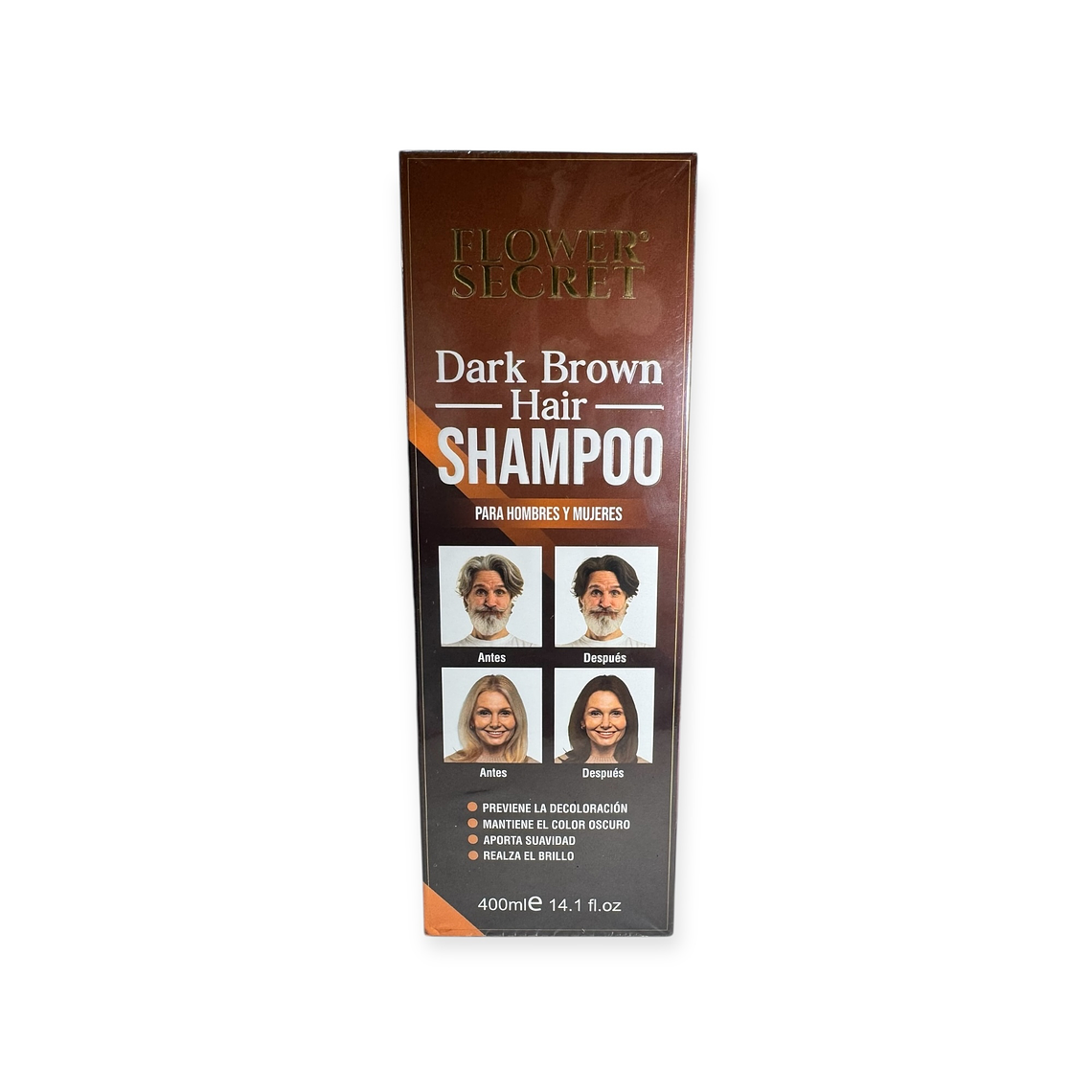 Flower Secret Dark Brawn Mantiene Cabellos Oscuros 400 ml 1