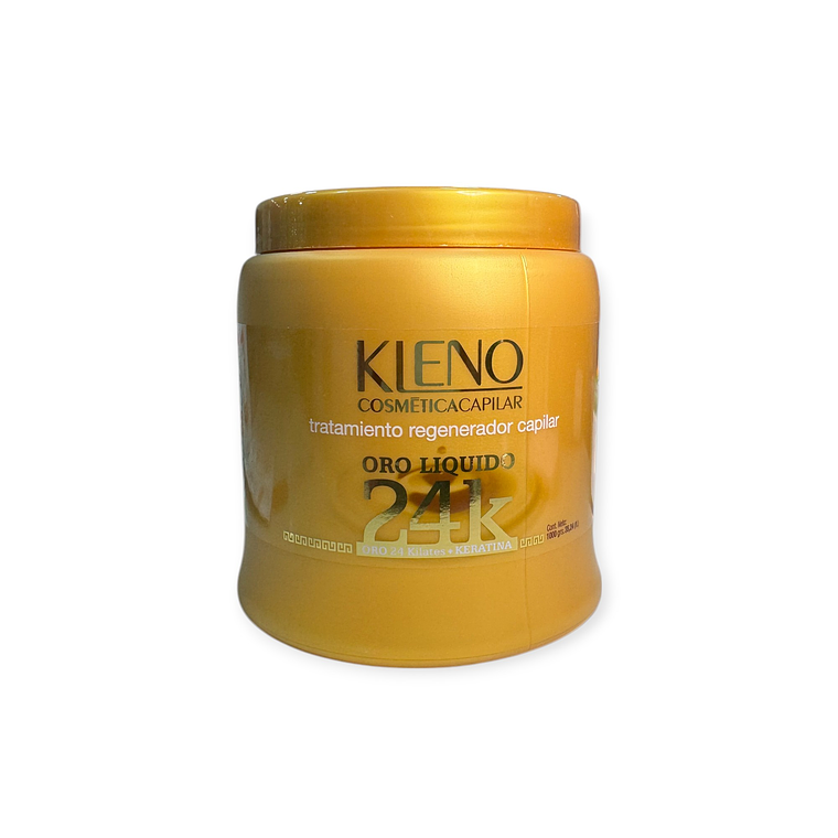 Kleno Mascarilla Regenerador Capilar Oro Liquido 24K 1000gr  1