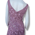 Vestido rosado lentejuelas corte sirena 3