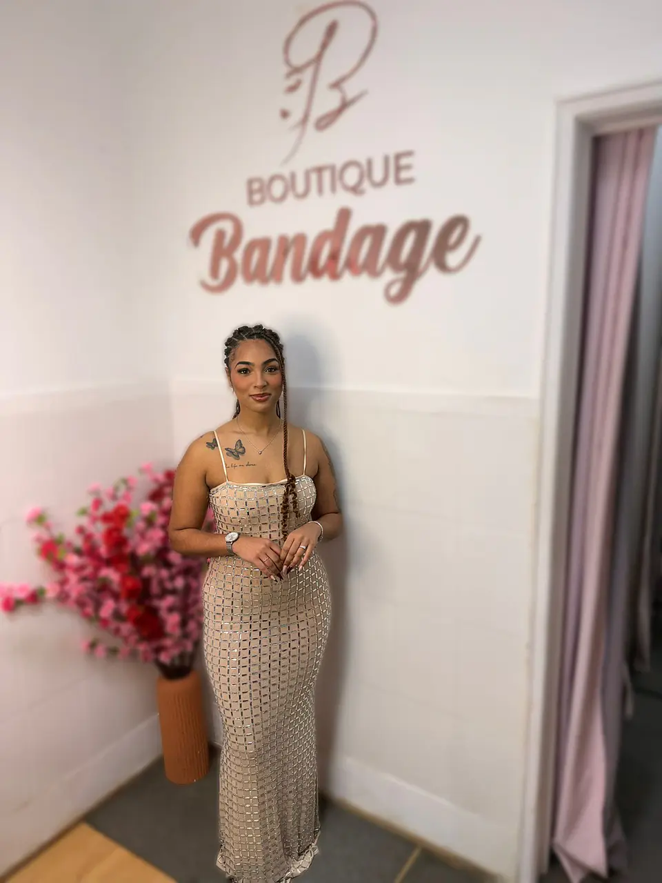 Leya Maxi Dress Beige 2