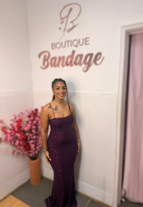 Leya Maxi Dress Purple