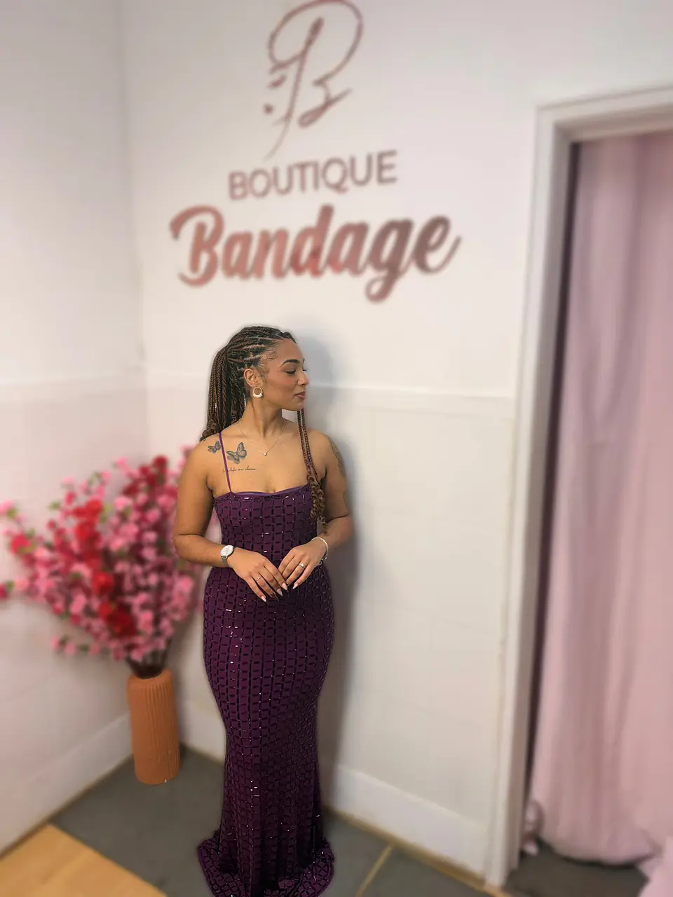 Leya Maxi Dress Purple 2