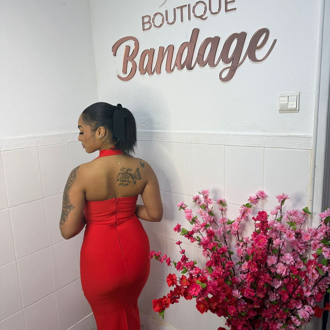 Vestido Bandage Isadora - Vermelho 2